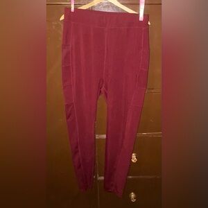 POPFit Burgundy High-Rise Leggings | Size 2X